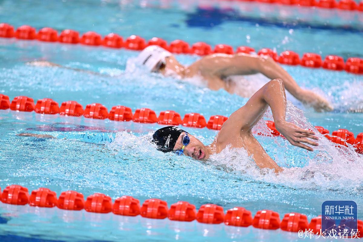 全运会男子1500米自由泳 山东选手张展硕获得冠军